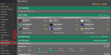 bet365 horse racing betting odds